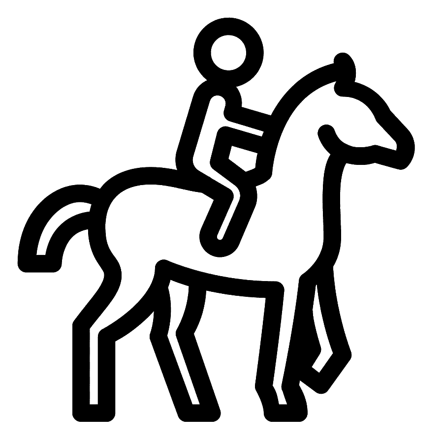 horse riding